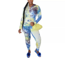 Load image into Gallery viewer, Lovely Tie Dye Two-Piece Pants Set
