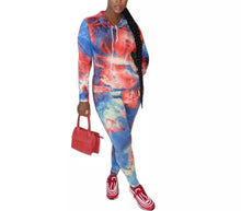 Cargar imagen en el visor de la galería, Lovely Tie Dye Two-Piece Pants Set
