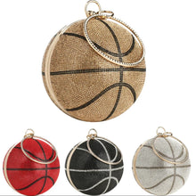 將圖片加載到圖庫查看器中，Luxury Diamond Basketball Clutch
