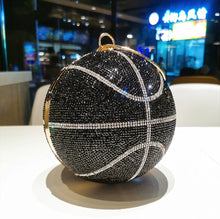 Load image into Gallery viewer, Luxury Diamond Basketball Clutch
