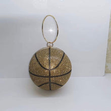 Load image into Gallery viewer, Luxury Diamond Basketball Clutch
