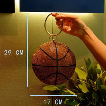 Load image into Gallery viewer, Luxury Diamond Basketball Clutch
