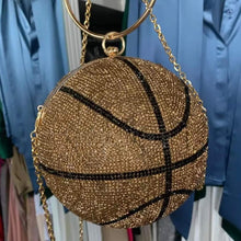 Load image into Gallery viewer, Luxury Diamond Basketball Clutch
