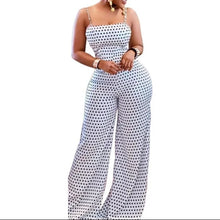 Load image into Gallery viewer, Polka-dot Wide Leg Palazzo Romper
