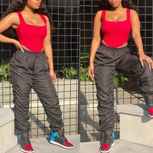 Load image into Gallery viewer, High Waist Stacked Swishy Jogger Pants

