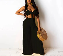 Load image into Gallery viewer, Palazzo High Waisted Wide Leg Pants Set

