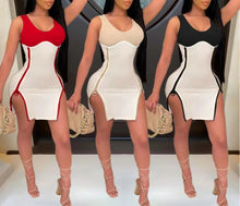 Load image into Gallery viewer, Empress Bodycon Double Split Dress
