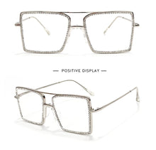 Load image into Gallery viewer, Square Oversized Diamond Fashion Glasses
