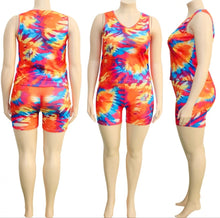 Load image into Gallery viewer, Tyd Dye Glow Two-piece Short Set
