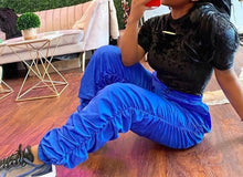 Load image into Gallery viewer, High Waist Stacked Swishy Jogger Pants
