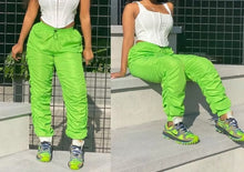 Load image into Gallery viewer, High Waist Stacked Swishy Jogger Pants
